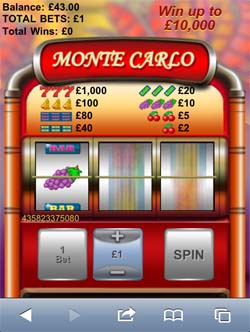 Monte Carlo Mobile Slots