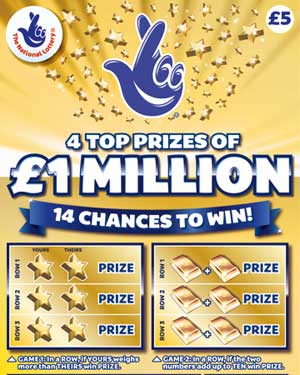 Gold National Lottery Yellow Scratch-off Pays A Million