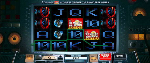 “The Six Million Dollar Man” Now At Playtech Casinos Online